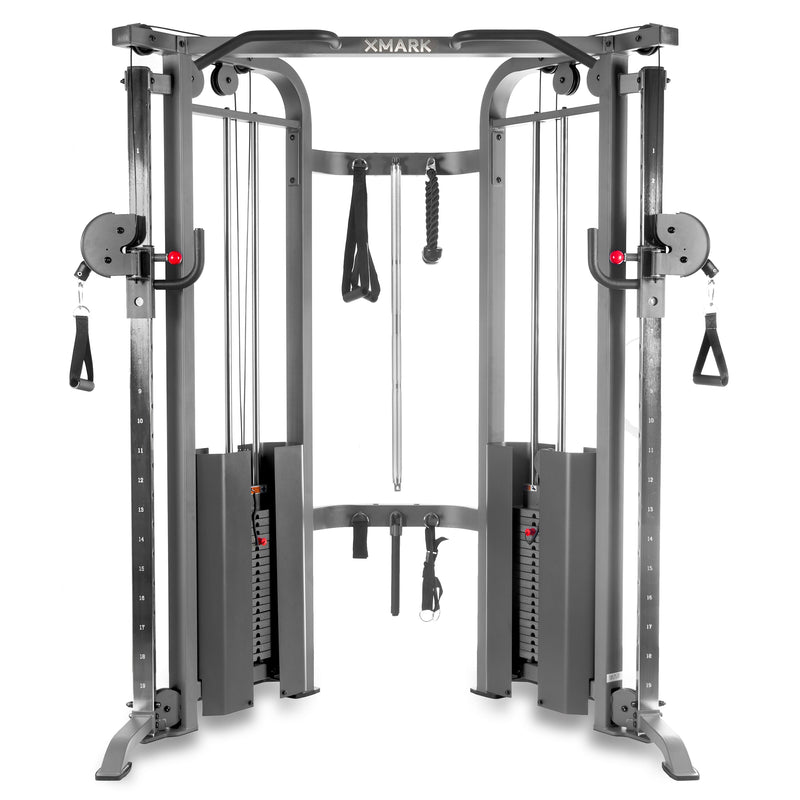 Load image into Gallery viewer, XMARK - Functional Trainer Cable Machine with Dual 200 lb Weight Stacks