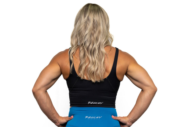 Load image into Gallery viewer, Peachy Athletic - Willa Sports Bra Top - Black