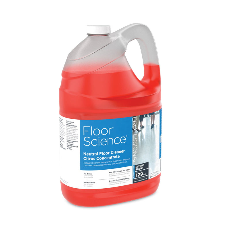 Load image into Gallery viewer, 2xSavings - Diversey Floor Science Neutral Floor Cleaner Concentrate, Citrus Scent, 1 gal, 4/Carton