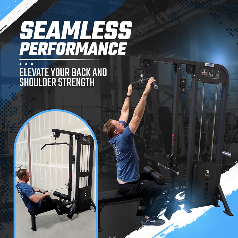Load image into Gallery viewer, SFE - Lat Pulldown & Low Row Combo w/ 250lb weight stack (New)