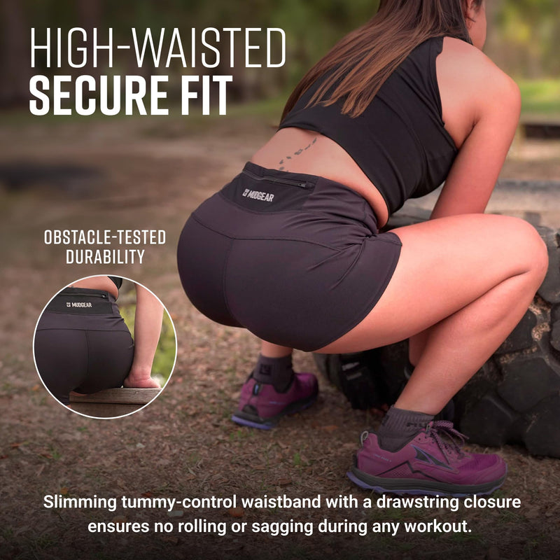 Load image into Gallery viewer, Mudgear - Women's Flex-Fit Compression Shorts 2-inch Inseam