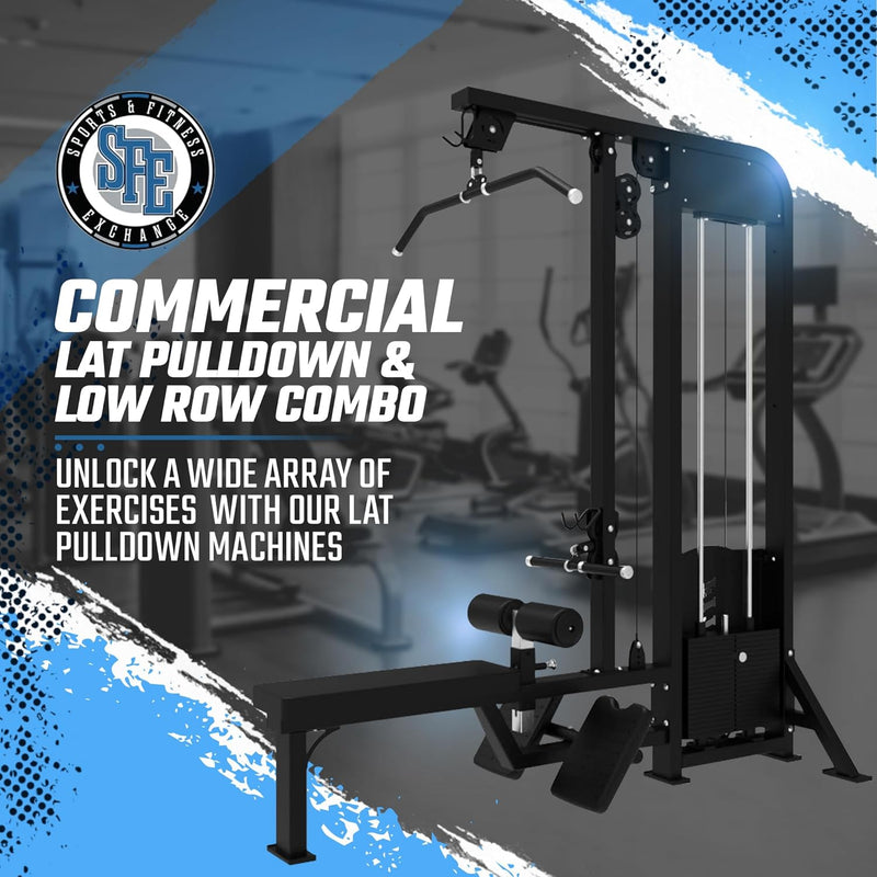 Load image into Gallery viewer, SFE - Lat Pulldown & Low Row Combo w/ 250lb weight stack (New)