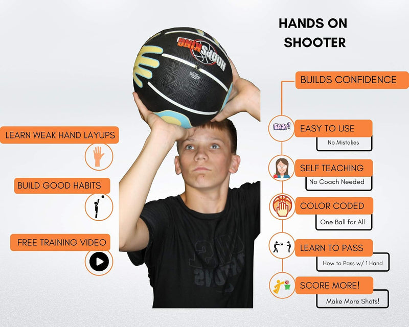 Load image into Gallery viewer, HoopsKing - Hands on Shooter Basketball w- Hand Placement