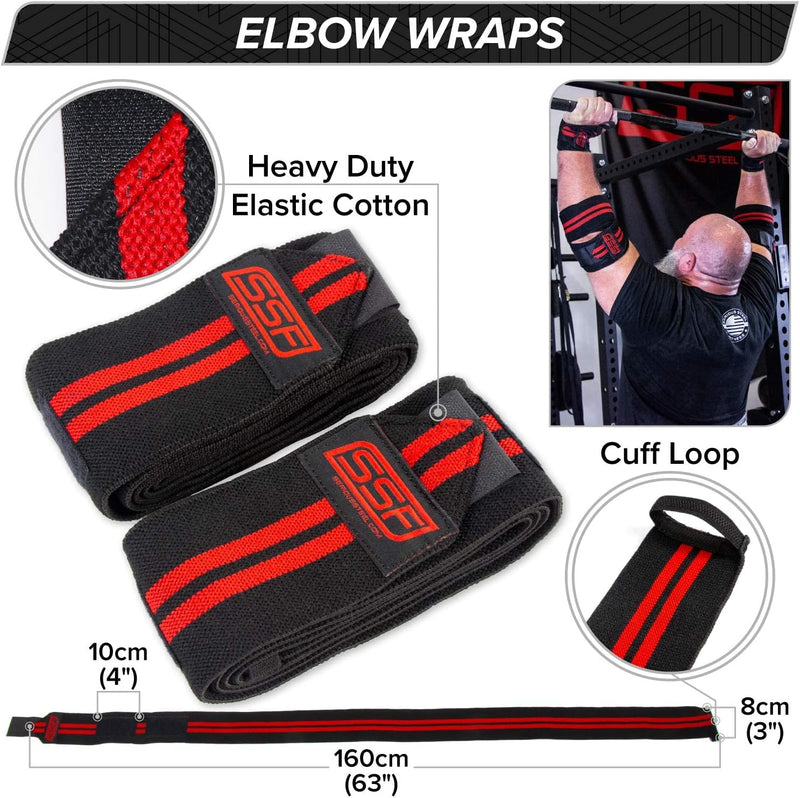 Load image into Gallery viewer, Serious Steel Fitness - Elbow Wraps (Pair)