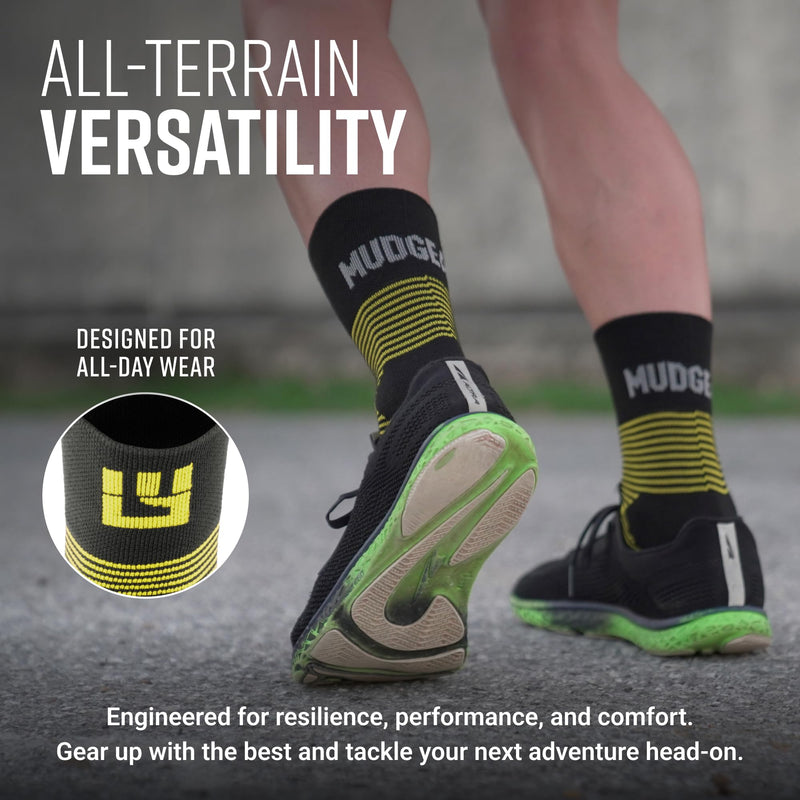 Load image into Gallery viewer, MudGear - Hybrid Training Sock (Yellow)