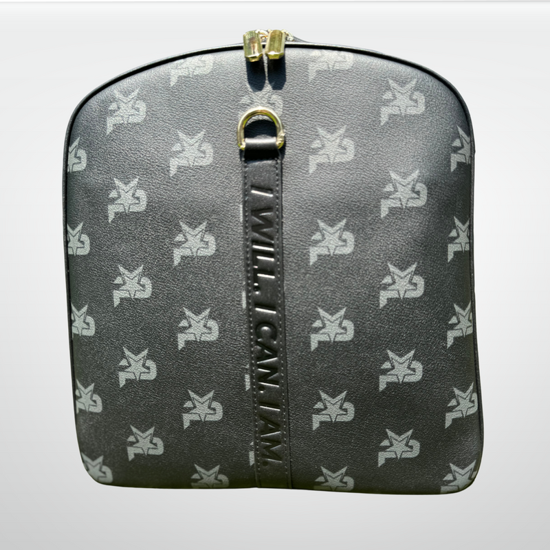 Load image into Gallery viewer, iReliev - I Am - Leather Monogram Training Duffel Bag, Black