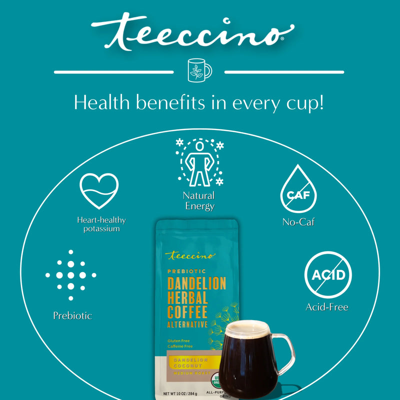 Load image into Gallery viewer, Teeccino - Dandelion Coconut Herbal Coffee