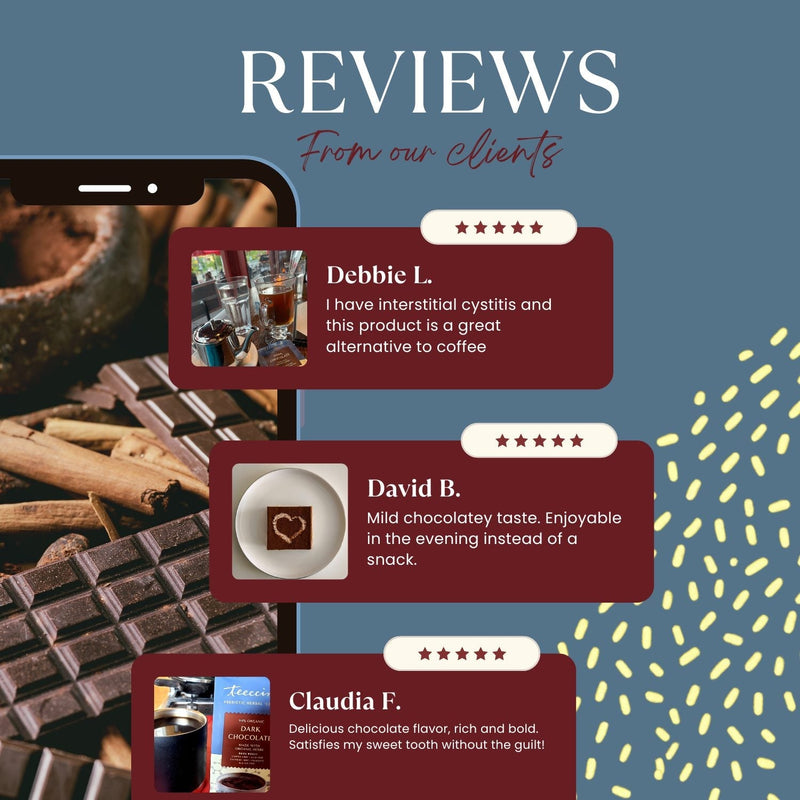 Load image into Gallery viewer, Teeccino - Dark Chocolate Prebiotic SuperBoost Herbal Coffee