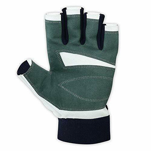 Load image into Gallery viewer, MRX - Sailing Gloves All Cut Fingers Glove Blue Green Amara Leather