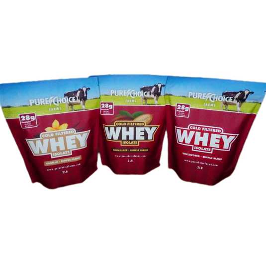 Pure Choice Farms - 3 Flavor Whey Protein Isolate Combos