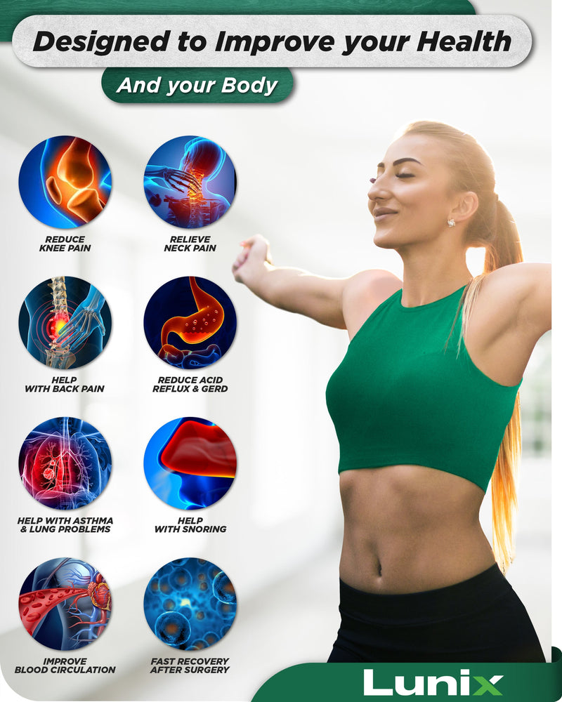 Load image into Gallery viewer, Lunix - LX13 6pcs Orthopedic Bed Wedge Pillow System, with Hot Cold Pack White