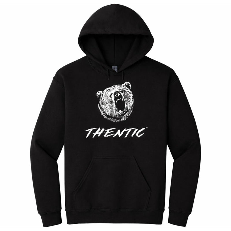 Load image into Gallery viewer, Thentic - Heavyweight Black Pullover Hoodie