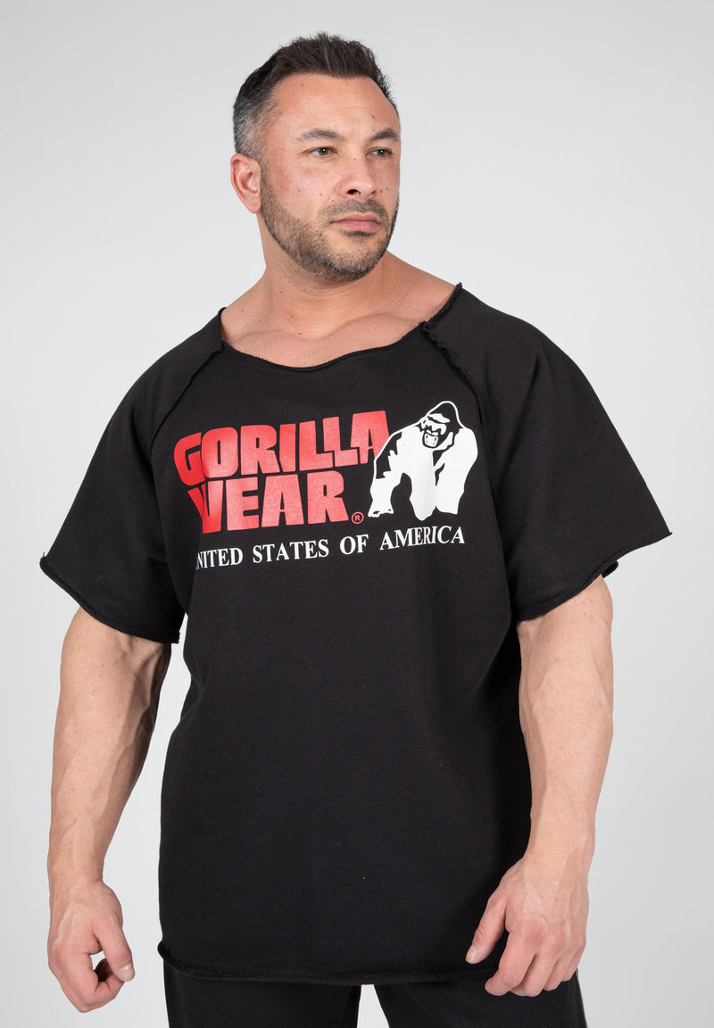 Load image into Gallery viewer, Gorilla Wear - Classic Workout Top - Black - Oversize