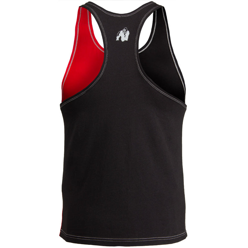 Load image into Gallery viewer, Gorilla Wear - Sterling Stringer Tank Top - Black/Red