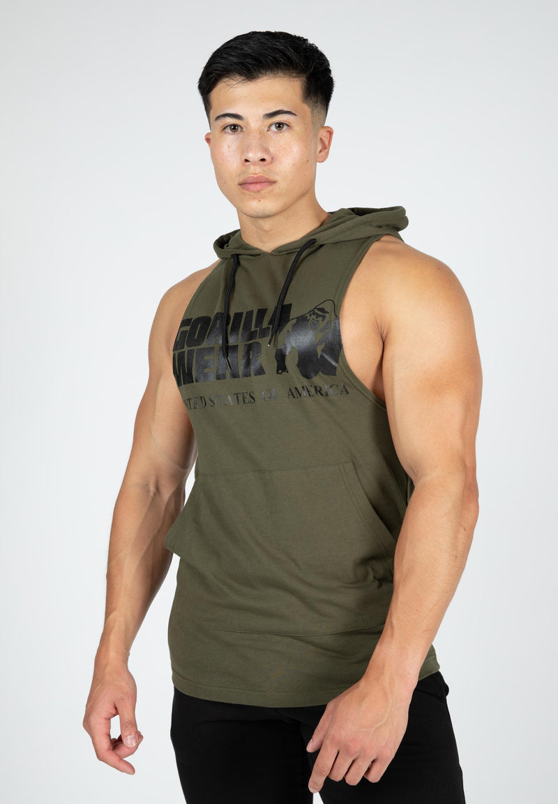 Load image into Gallery viewer, Gorilla Wear - Rogers Hooded Tank Top - Green