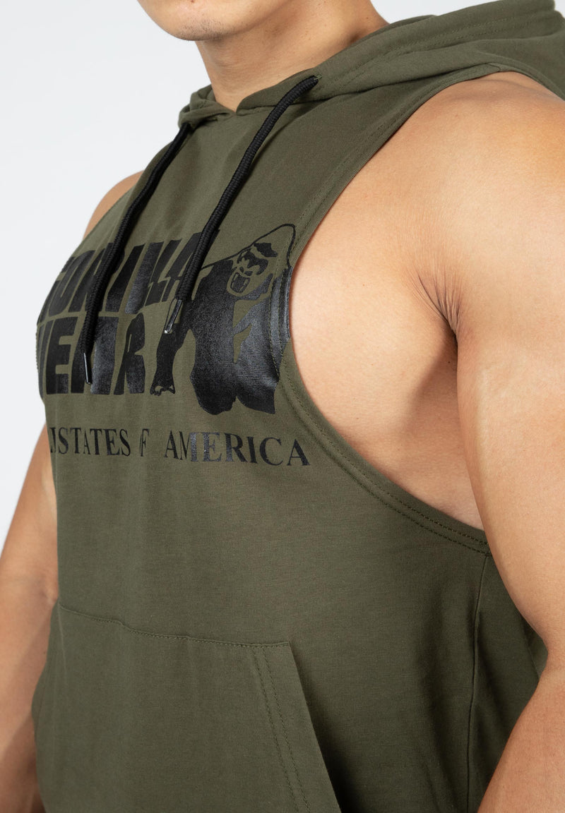 Load image into Gallery viewer, Gorilla Wear - Rogers Hooded Tank Top - Green