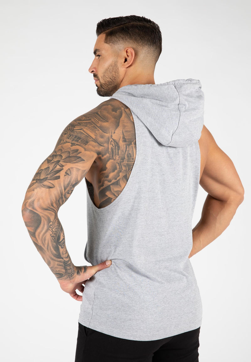 Load image into Gallery viewer, Gorilla Wear - Rogers Hooded Tank Top - Gray Melange