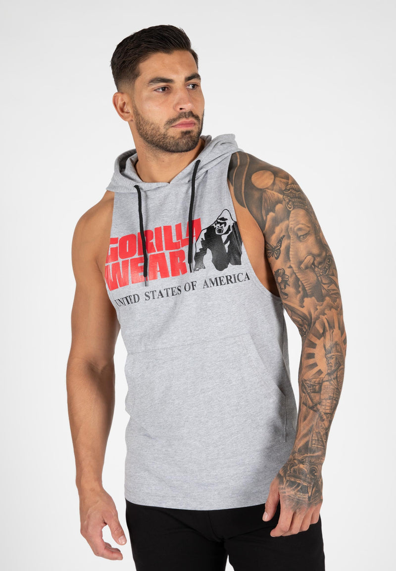 Load image into Gallery viewer, Gorilla Wear - Rogers Hooded Tank Top - Gray Melange