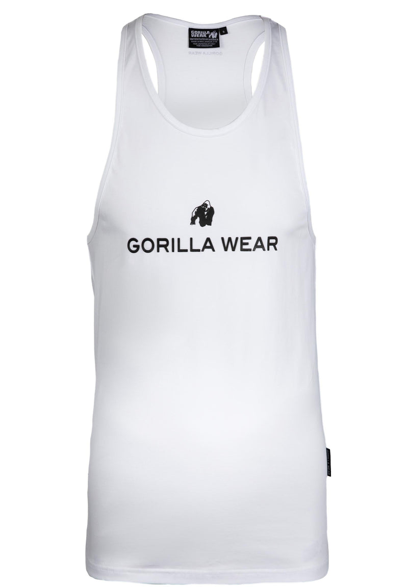 Load image into Gallery viewer, Gorilla Wear - Carter Stretch Tank Top - White