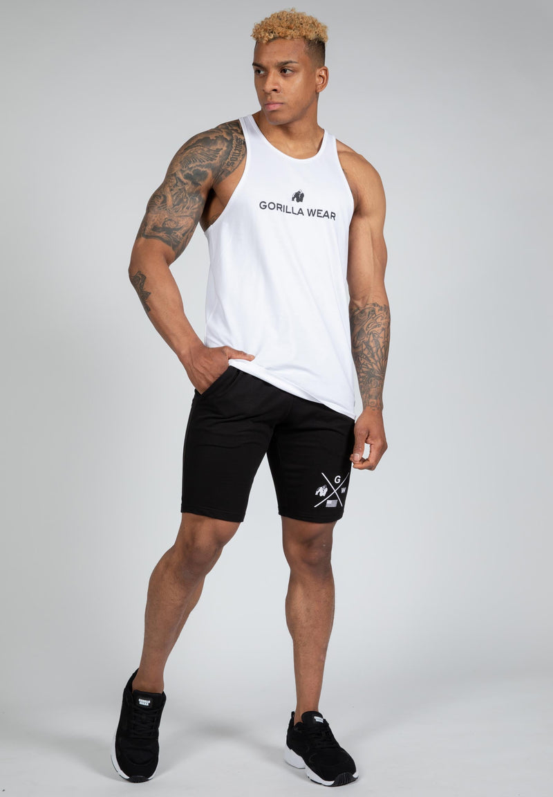 Load image into Gallery viewer, Gorilla Wear - Carter Stretch Tank Top - White