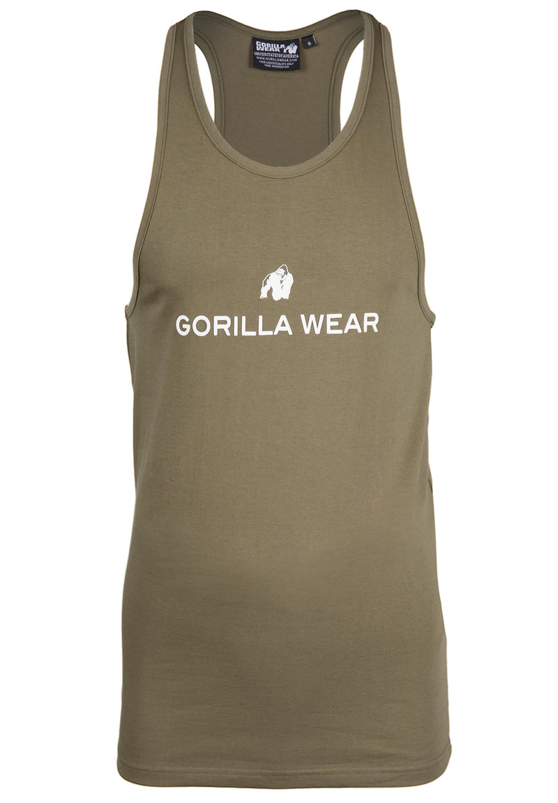 Load image into Gallery viewer, Gorilla Wear - Carter Stretch Tank Top - Army Green
