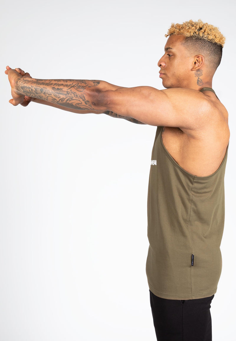 Load image into Gallery viewer, Gorilla Wear - Carter Stretch Tank Top - Army Green