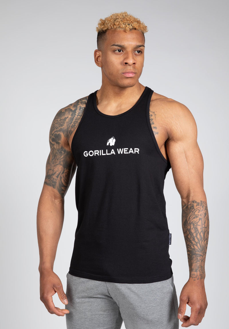 Load image into Gallery viewer, Gorilla Wear - Carter Stretch Tank Top - Black