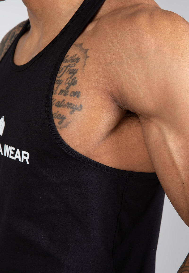 Load image into Gallery viewer, Gorilla Wear - Carter Stretch Tank Top - Black
