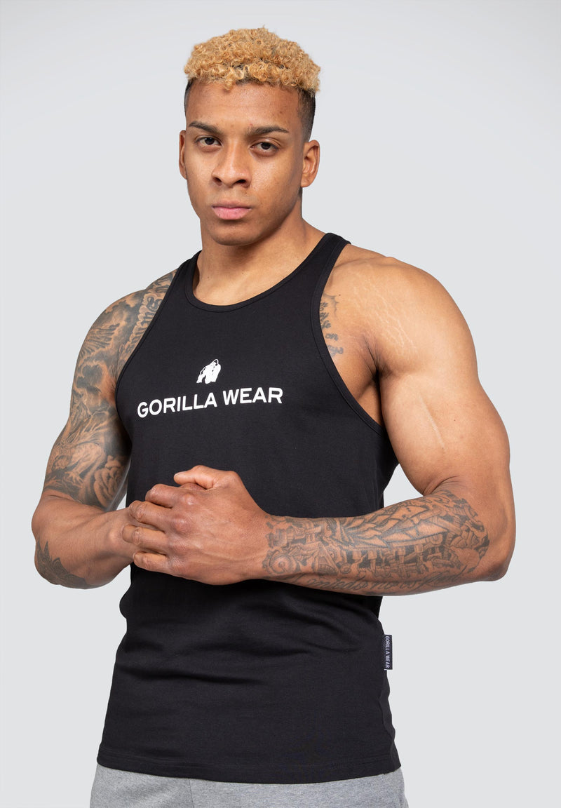 Load image into Gallery viewer, Gorilla Wear - Carter Stretch Tank Top - Black