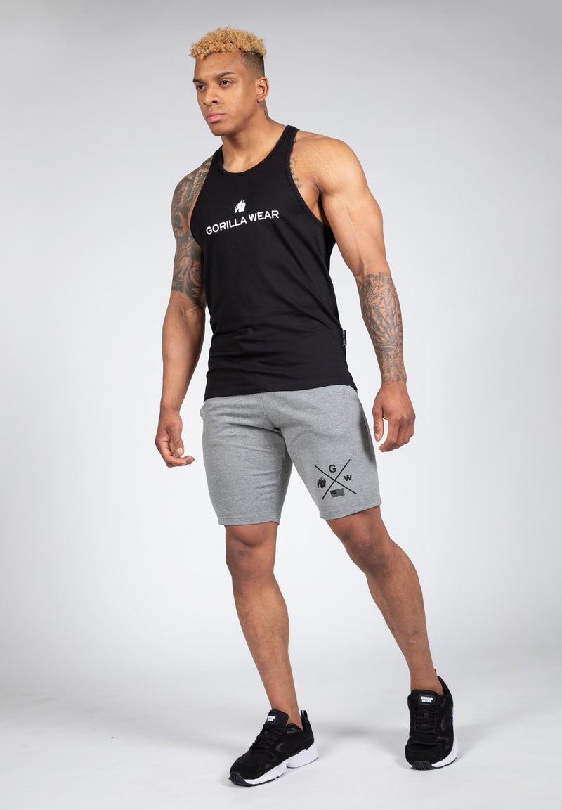 Load image into Gallery viewer, Gorilla Wear - Carter Stretch Tank Top - Black