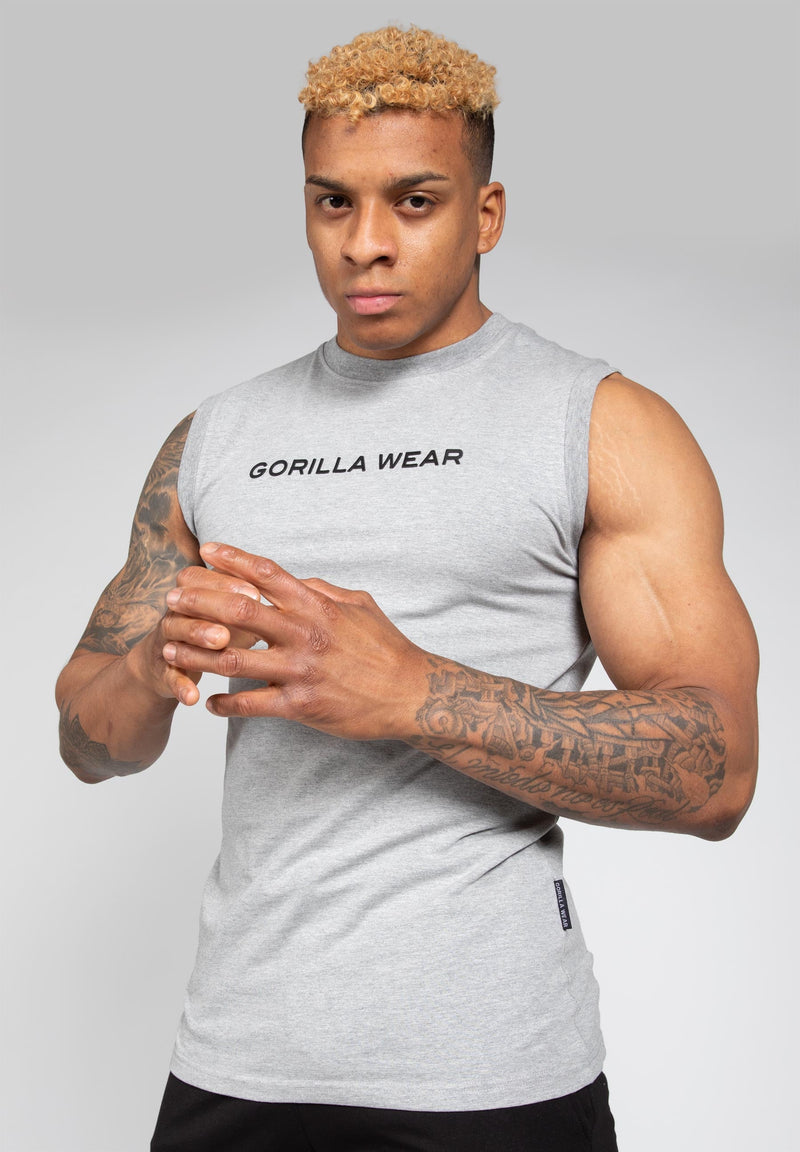 Load image into Gallery viewer, Gorilla Wear - Sorrento Sleeveless T-Shirt - Gray