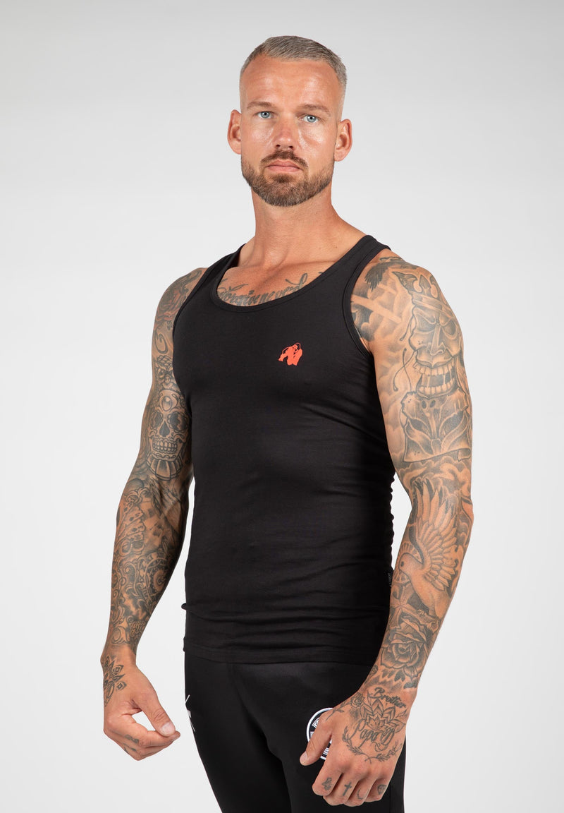 Load image into Gallery viewer, Gorilla Wear - Adams Stretch Tank Top - Black