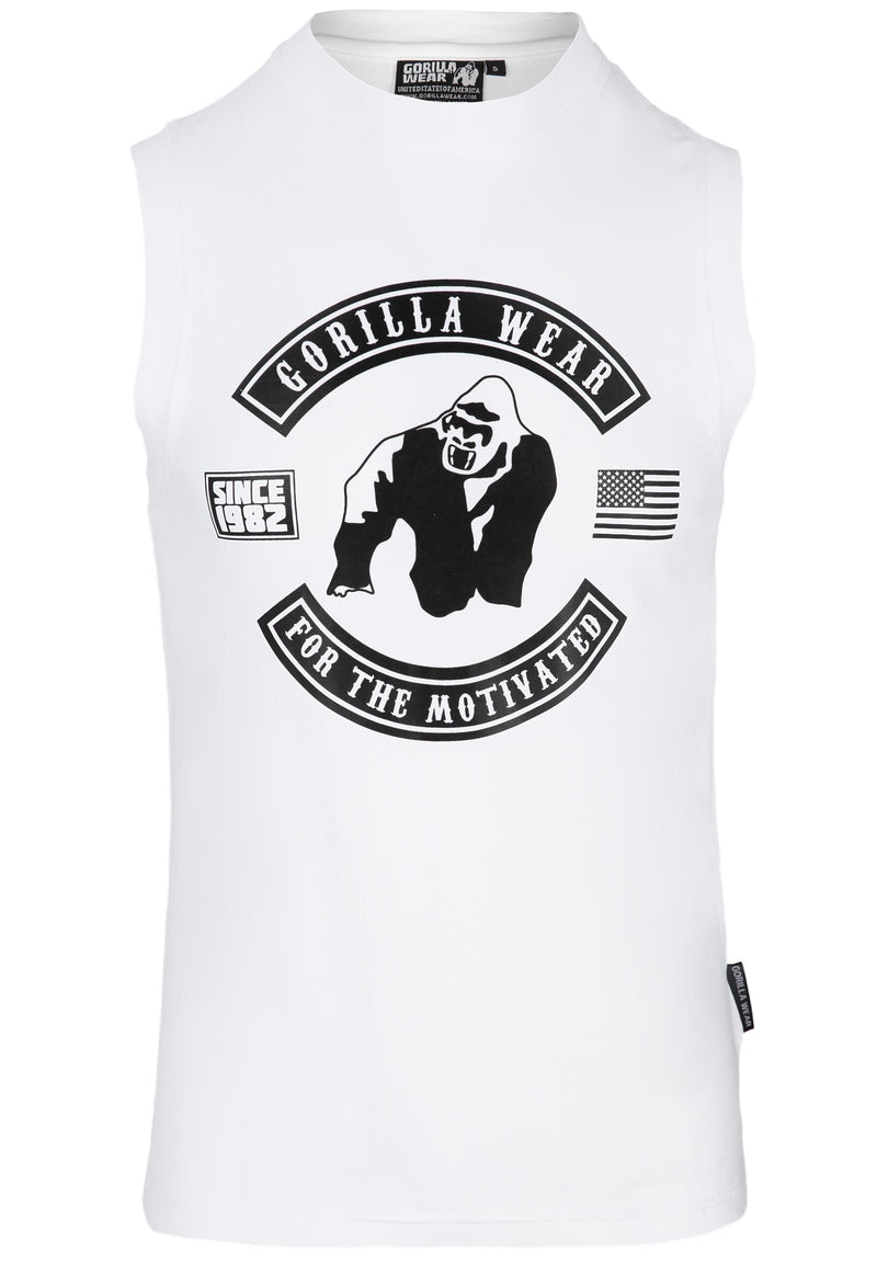 Load image into Gallery viewer, Gorilla Wear - Tulsa Tank Top - White