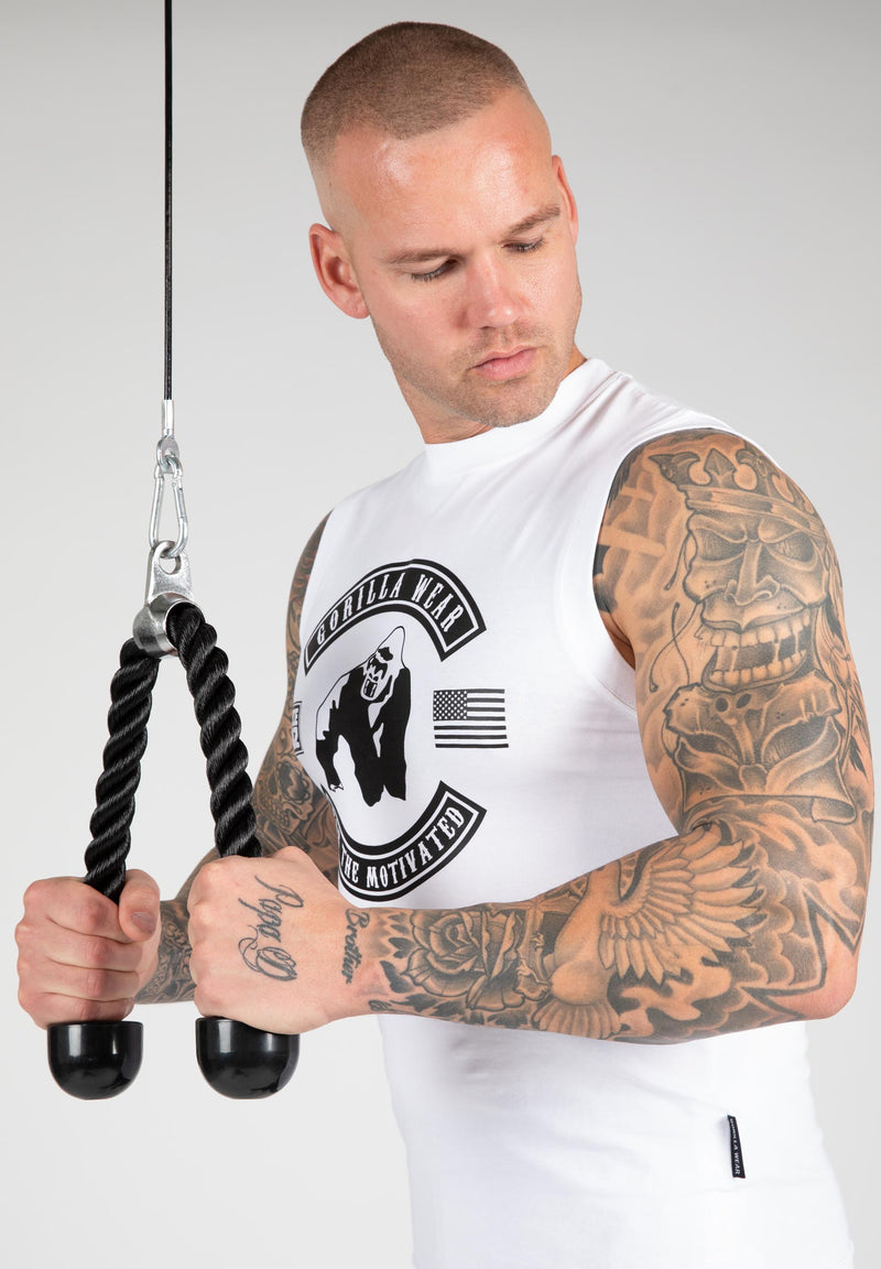 Load image into Gallery viewer, Gorilla Wear - Tulsa Tank Top - White