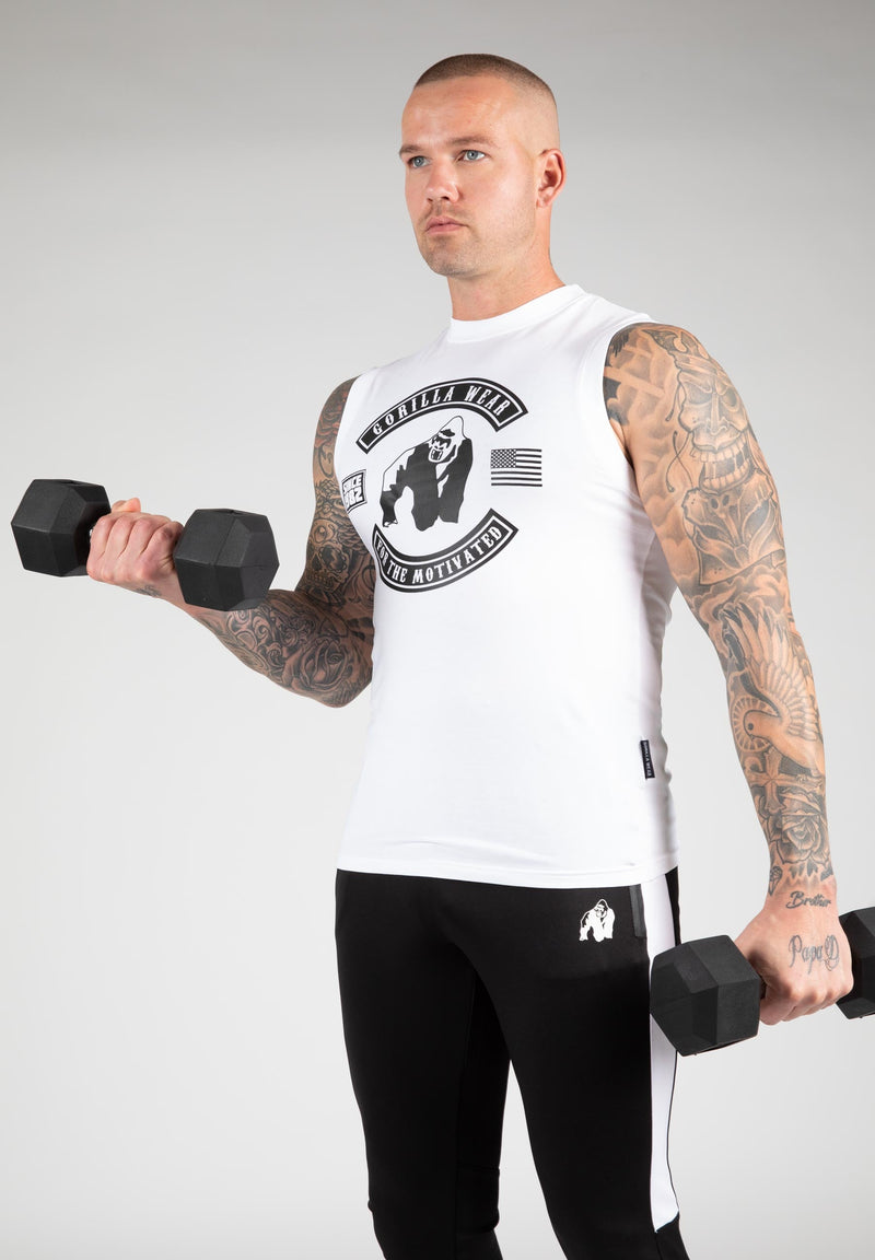 Load image into Gallery viewer, Gorilla Wear - Tulsa Tank Top - White