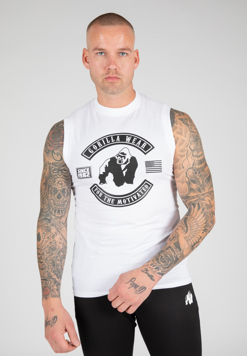 Load image into Gallery viewer, Gorilla Wear - Tulsa Tank Top - White