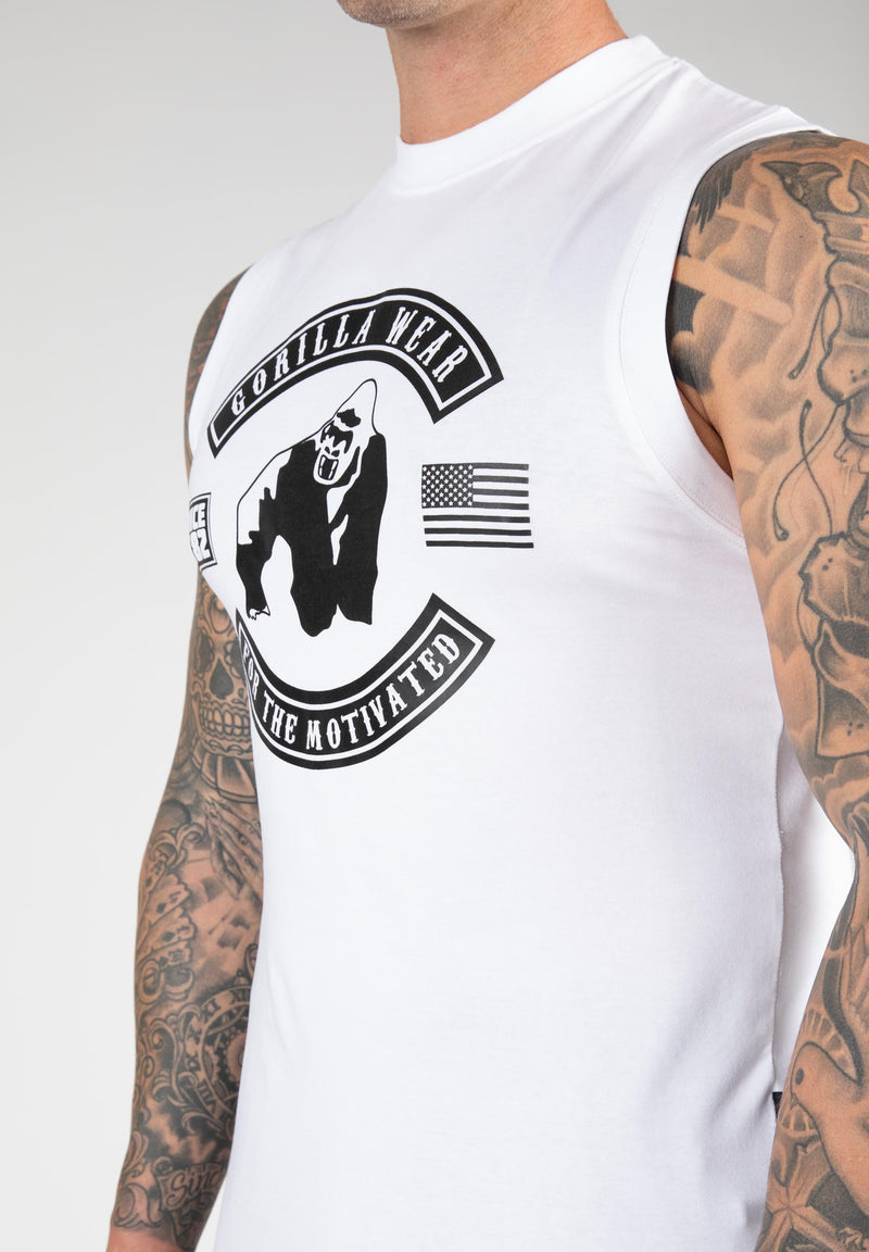 Load image into Gallery viewer, Gorilla Wear - Tulsa Tank Top - White