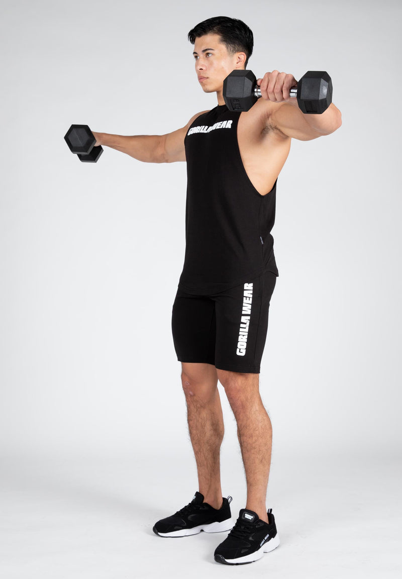 Load image into Gallery viewer, Gorilla Wear - Milo Drop Armhole Tank Top - Black
