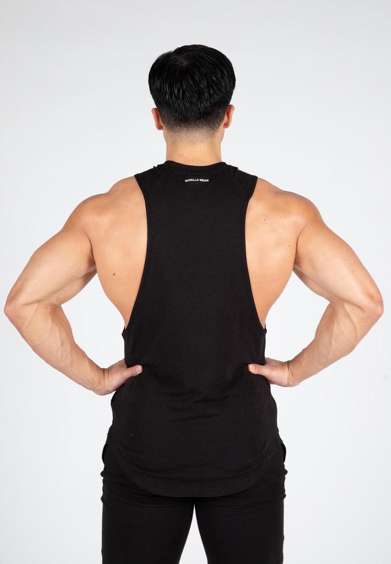 Load image into Gallery viewer, Gorilla Wear - Milo Drop Armhole Tank Top - Black