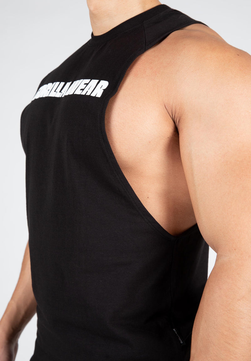 Load image into Gallery viewer, Gorilla Wear - Milo Drop Armhole Tank Top - Black