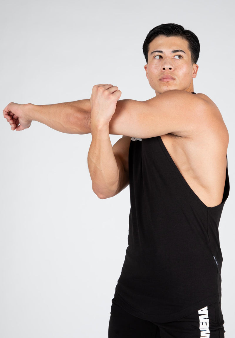 Load image into Gallery viewer, Gorilla Wear - Milo Drop Armhole Tank Top - Black