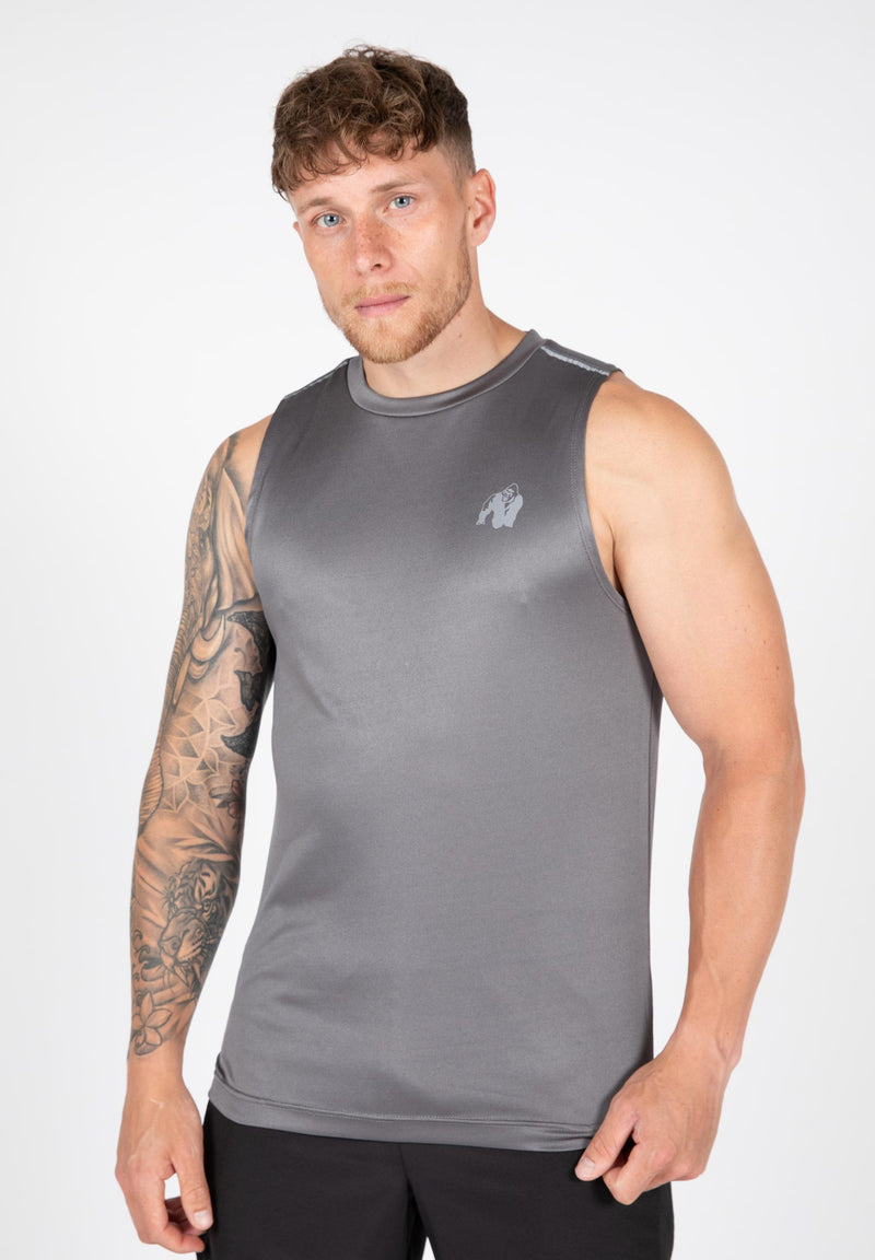 Load image into Gallery viewer, Gorilla Wear - Washington Tank Top - Gray - Short Sleeve