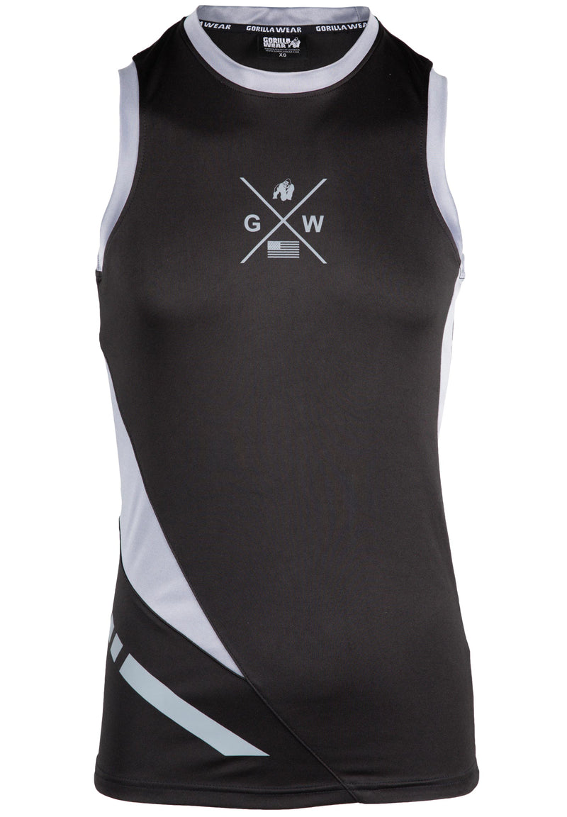 Load image into Gallery viewer, Gorilla Wear - Hornell Tank Top - Black/Gray - Unisex - Short Sleeve