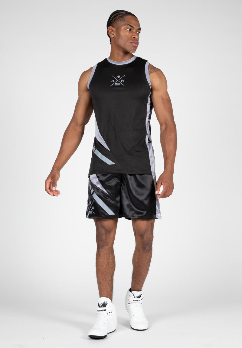 Load image into Gallery viewer, Gorilla Wear - Hornell Tank Top - Black/Gray - Unisex - Short Sleeve
