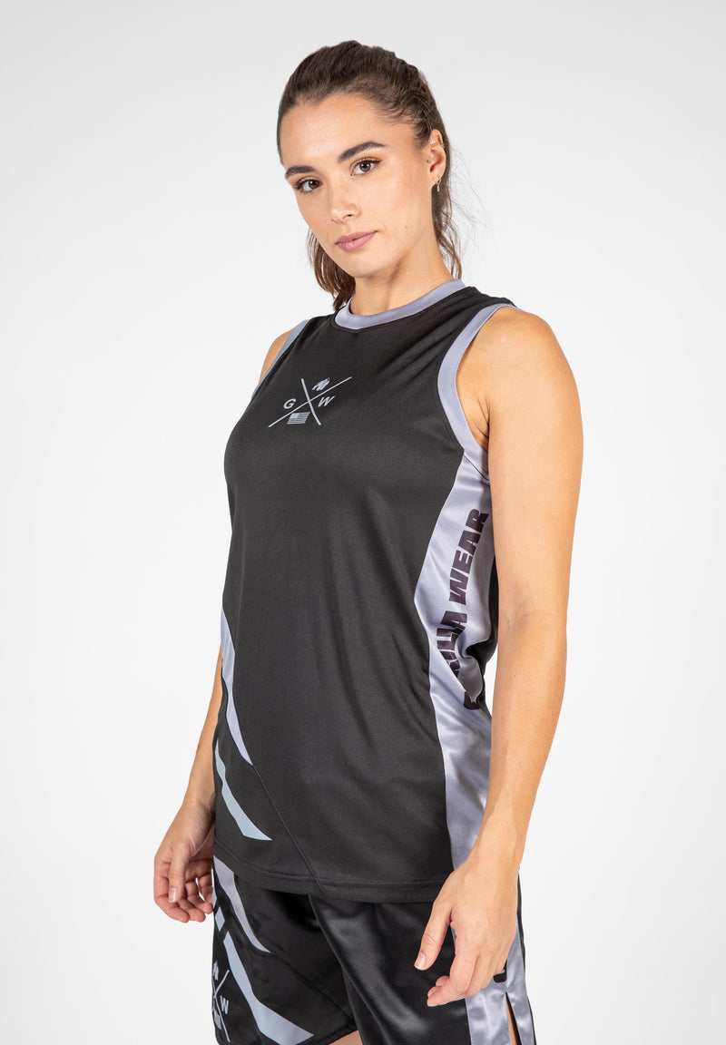 Load image into Gallery viewer, Gorilla Wear - Hornell Tank Top - Black/Gray - Unisex - Short Sleeve