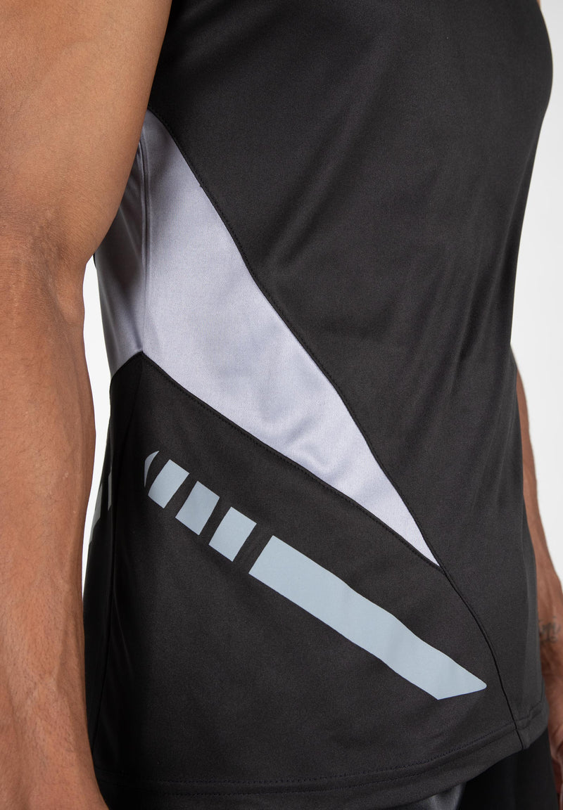 Load image into Gallery viewer, Gorilla Wear - Hornell Tank Top - Black/Gray - Unisex - Short Sleeve