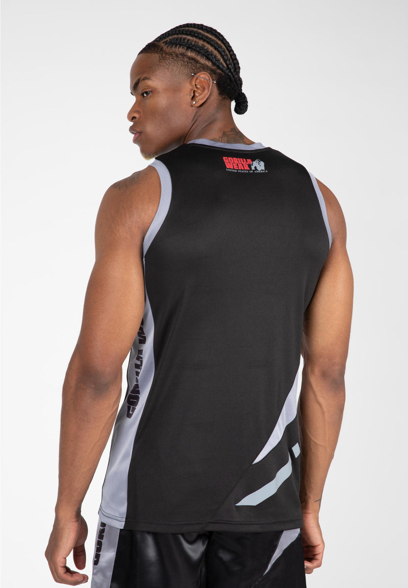 Load image into Gallery viewer, Gorilla Wear - Hornell Tank Top - Black/Gray - Unisex - Short Sleeve