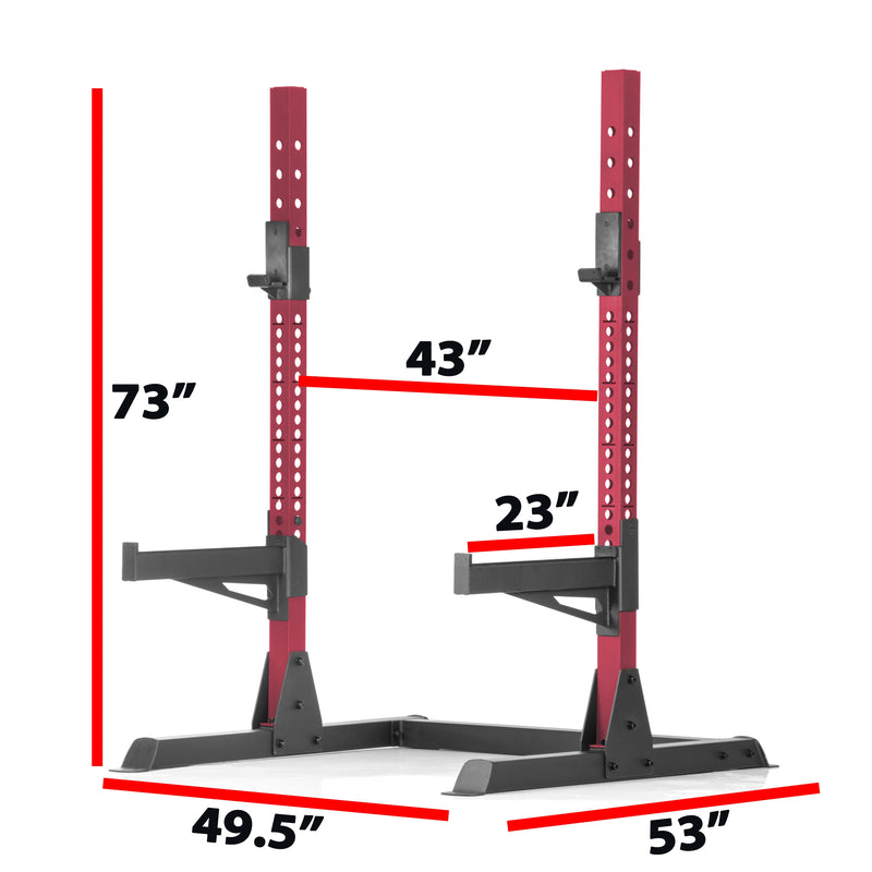 Load image into Gallery viewer, XMARK - Squat Rack Bench Press with Adjustable Safety Spotters
