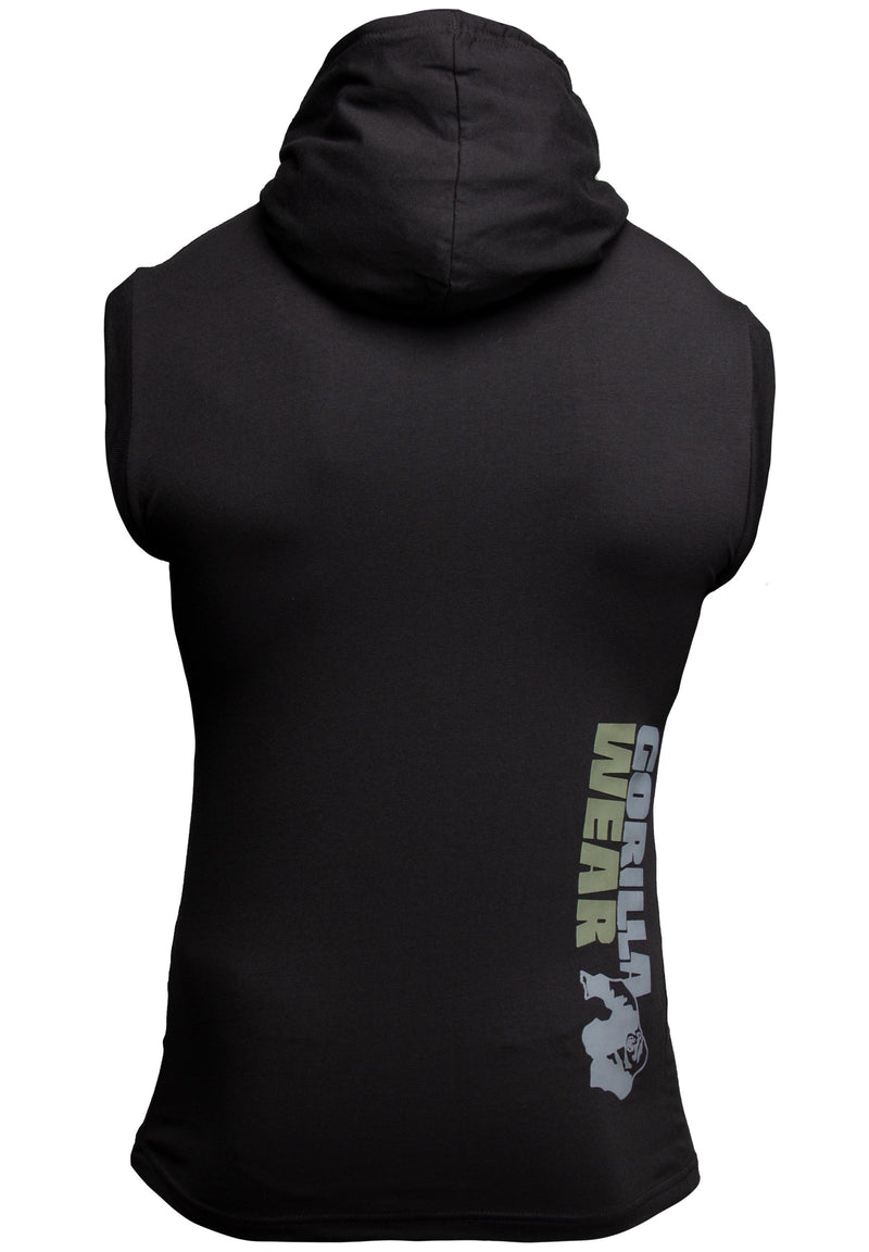 Load image into Gallery viewer, Gorilla Wear - Melbourne S/L Hooded T-shirt - Black