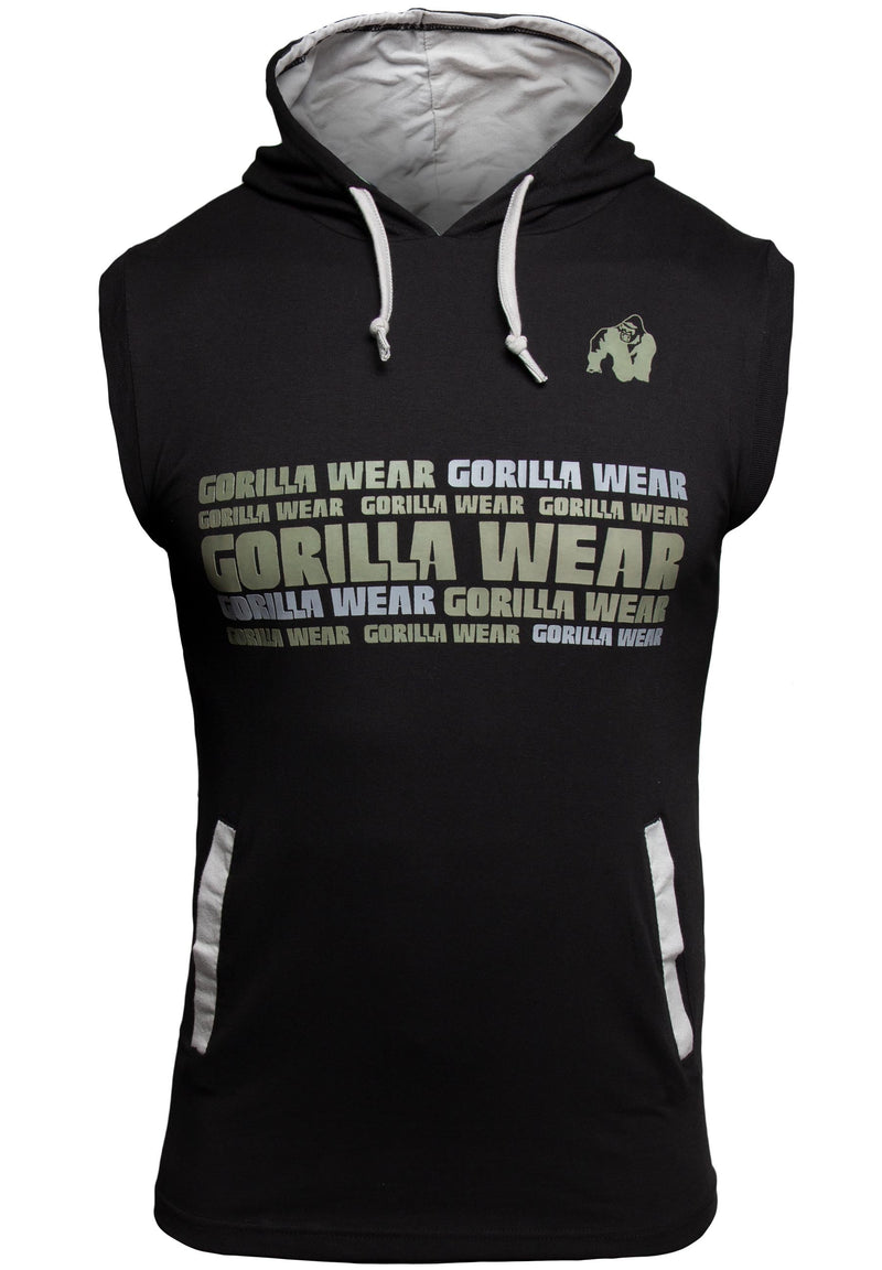 Load image into Gallery viewer, Gorilla Wear - Melbourne S/L Hooded T-shirt - Black